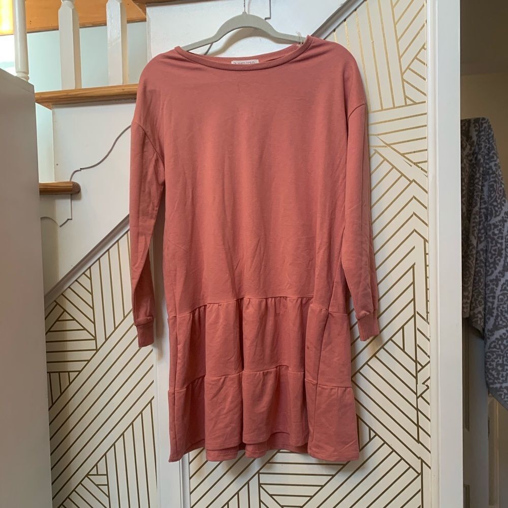 Planet Gold Peplum Dress NWT